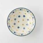 波蘭風美濃燒碗 14.5cm- 白+黃色款正面